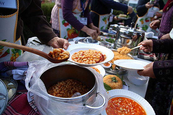 En iyi kuru fasulye ve pilav pişirme yarışması yapıldı